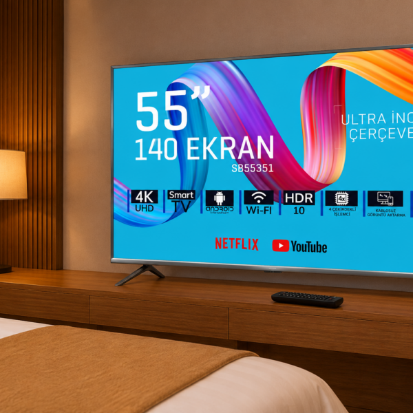Otel Televizyonları 55 İNÇ55″ LED TV / 140 Ekran / 4K ULTRA HD